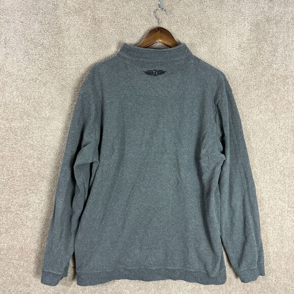 Straight Down Sweatshirt Mens Size XL Charcoal 1/2 Zip Pullover Long Sleeve Golf - Picture 9 of 11